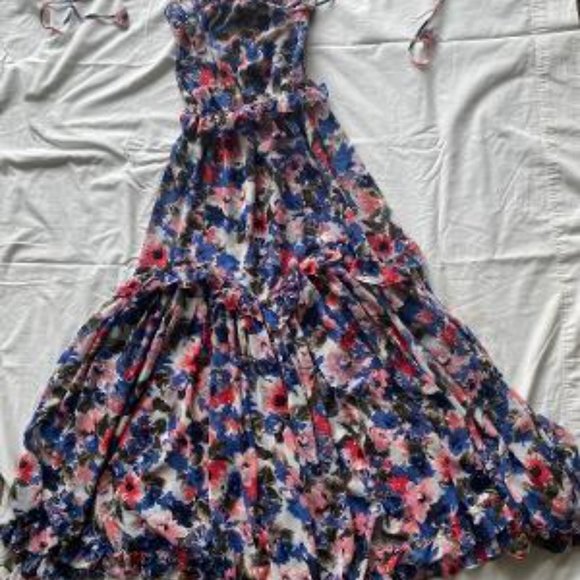 MISA of Los Angeles Dahllin Dress Tie Dye Floral - Picture 3 of 5